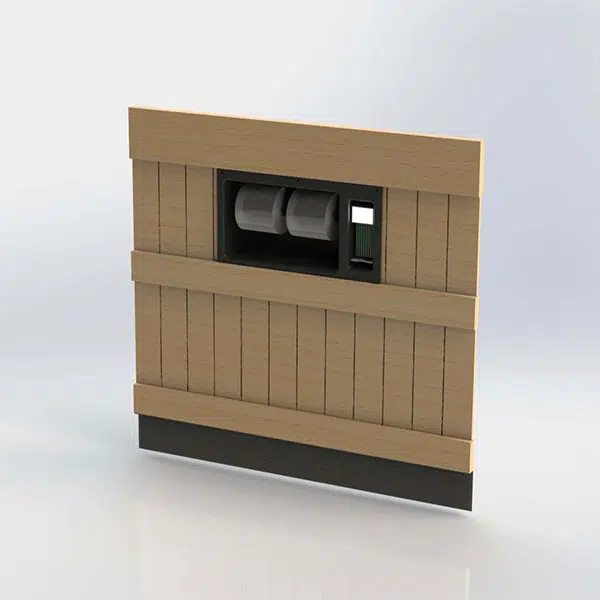 Orchard Bin panel with bag holder