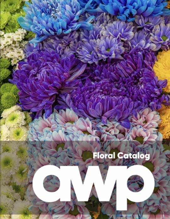 A floral catalog of flowers in various colors.
